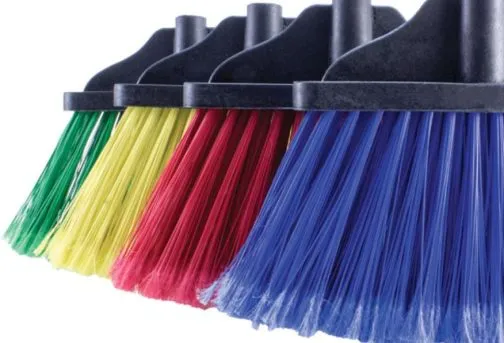 Escoba Tipo Abanico con Fibra de PVC | Verde | El Castor | 8300G